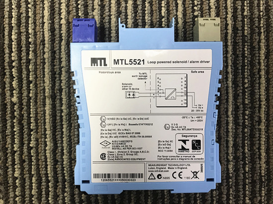 MTL5521 Loop powered solenoid/alarm drive