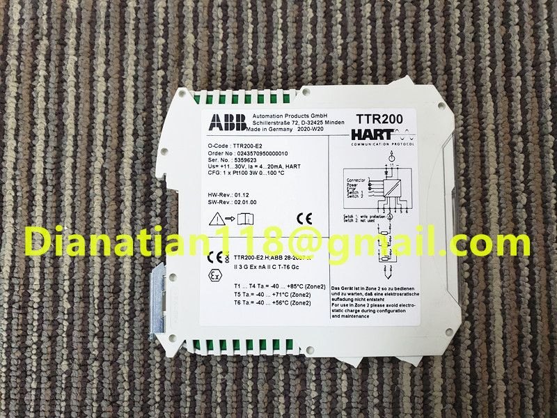 ABB TTR200-E2/H/BS/M5 Rail-Mount HART Temperature Transmitter with TTR200 TTH200 and TTH300 Model List