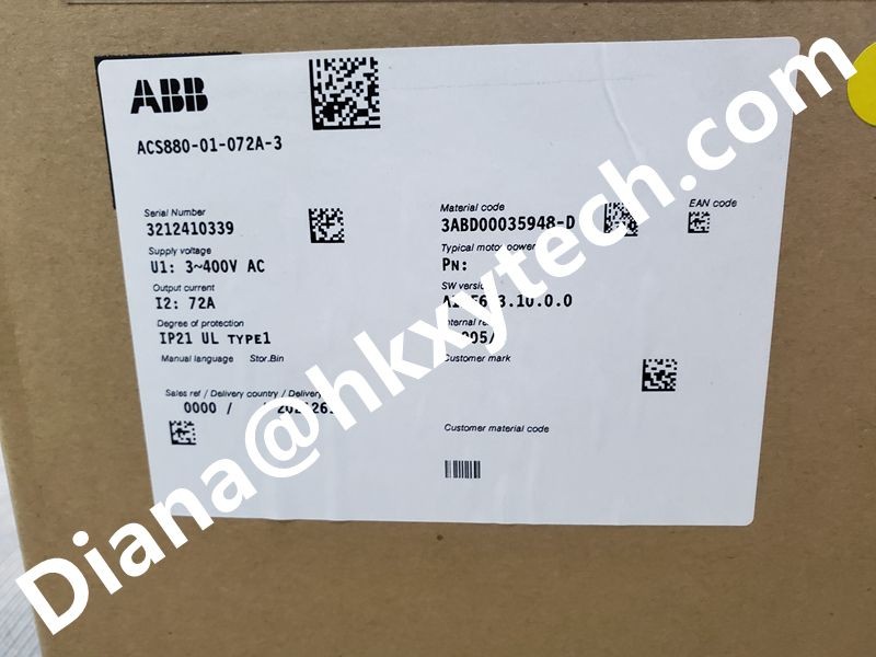 ABB ACS880-01-072A-3 Industrial AC Drive for Heavy-Duty Motor Control Replacement