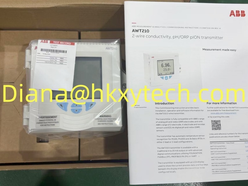 ABB AWT210A1P1H1Y0A1U2M5 pH Transmitter for Analyzer Loop Upgrade Planning