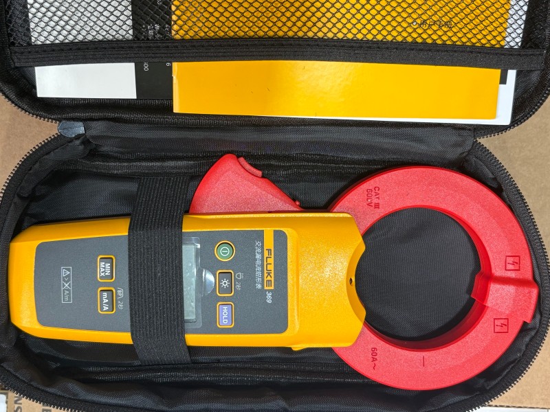 FLK 369 True-RMS Leakage Current Clamp Meter 60A AC with 61mm Jaw for Industrial Electrical Testing