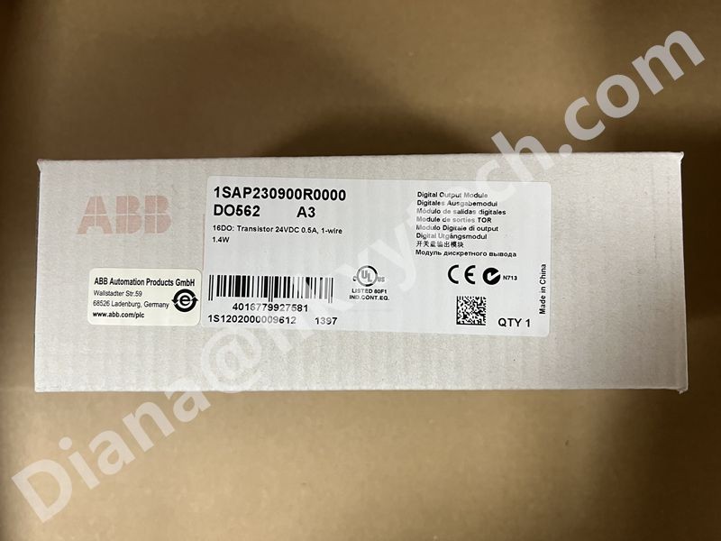 ABB DO562 1SAP230900R0000 S500 Digital Output Module for PLC I/O Expansion