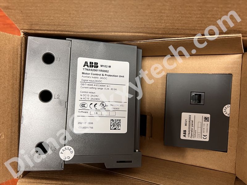 ABB M102-M with MD21 1TNA920611R2002 Motor Protection and Control Unit Kit